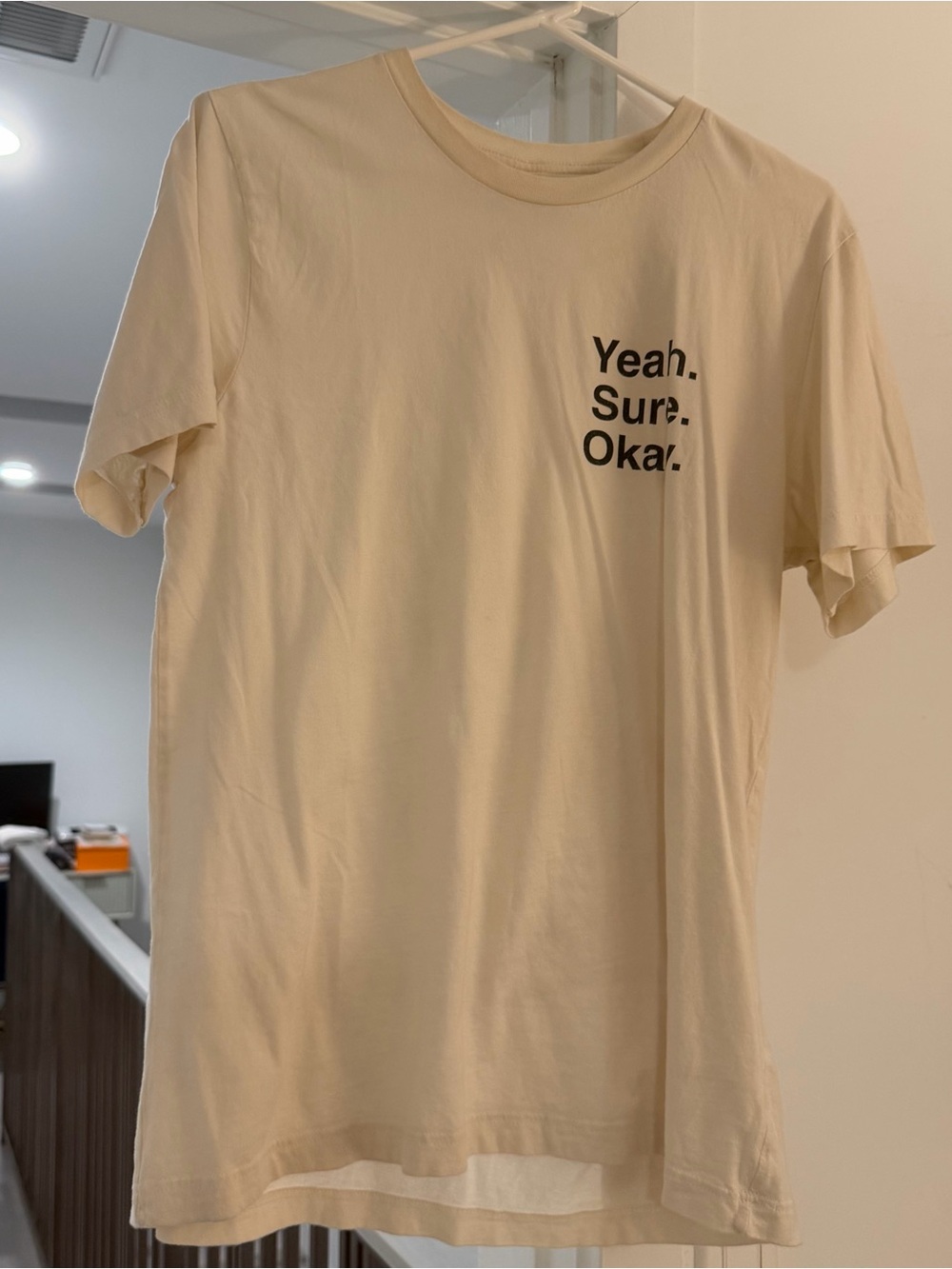Yeah. Sure. Okay. Short Sleeve Crew Tee - Cream